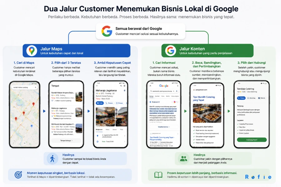 Diagram demand customer yang ada di Google tapi tidak terjangkau marketplace dan media sosial